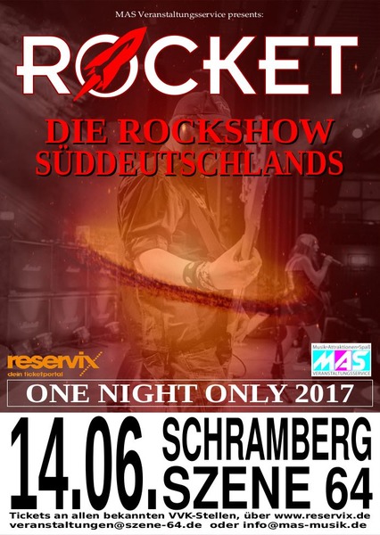 Party Flyer: 18 One Night Only 2017 Rocket Mi.14.Juni Szene 64  am 14.06.2017 in Schramberg